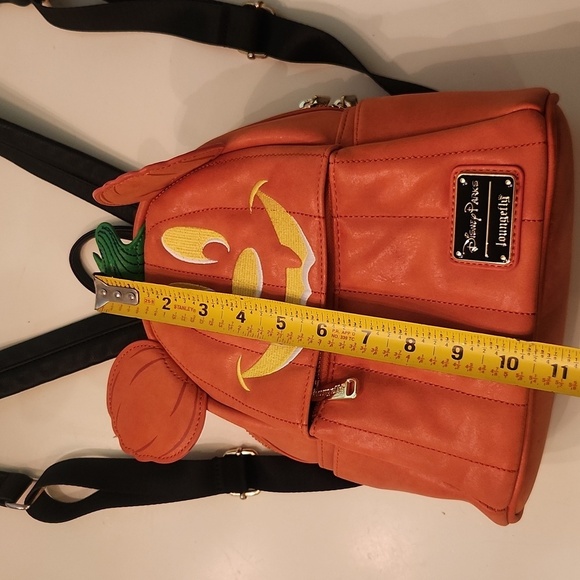 Loungefly Disney Halloween Pumpkin Mickey Backpack - Picture 9 of 12